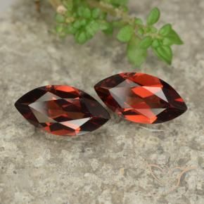 2.25 ctw Red Pyrope Garnet Stones, Natural Pyrope Garnet in Marquise Facet Shape for Sale