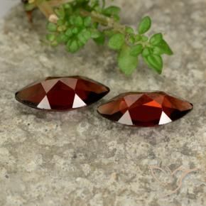 Pyrope Garnet Gemstones in 10 x 5.2 mm Size for Sale, Pyrope Garnet Stones in Deep Red Color