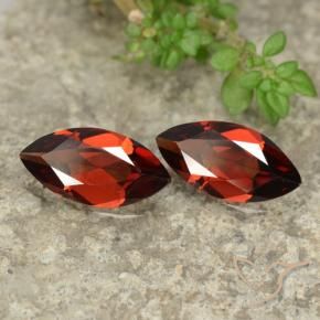 2.22 ctw Red Pyrope Garnet Stones, Natural Pyrope Garnet in Marquise Facet Shape for Sale
