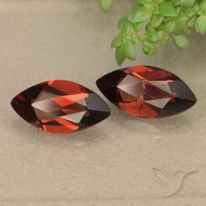 2.49 ctw Red Pyrope Garnet Stones, Natural Pyrope Garnet in Marquise Facet Shape for Sale