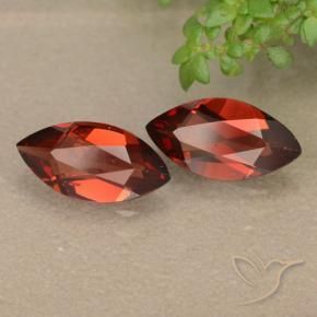 2.31 ctw Red Pyrope Garnet Stones, Natural Pyrope Garnet in Marquise Facet Shape for Sale