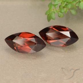 2.48 ctw Red Pyrope Garnet Stones, Natural Pyrope Garnet in Marquise Facet Shape for Sale