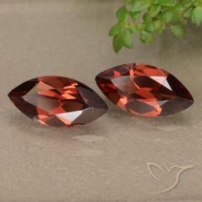 2.39 ctw Red Pyrope Garnet Stones, Natural Pyrope Garnet in Marquise Facet Shape for Sale