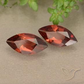 1.68 ctw Red Pyrope Garnet Stones, Natural Pyrope Garnet in Marquise Facet Shape for Sale