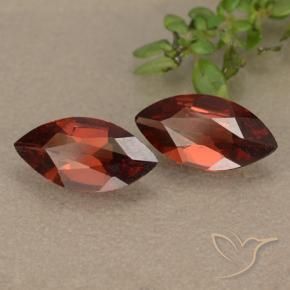 1.71 ctw Red Pyrope Garnet Stones, Natural Pyrope Garnet in Marquise Facet Shape for Sale