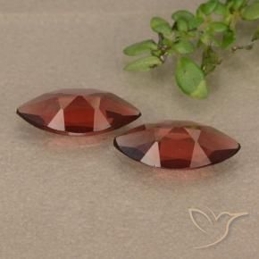 Pyrope Garnet Gemstones in 9.8 x 4.9 mm Size for Sale, Pyrope Garnet Stones in Medium Red Color