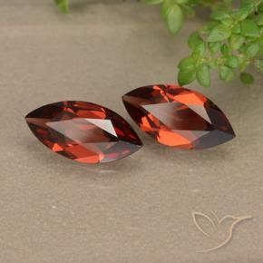 2.14 ctw Red Pyrope Garnet Stones, Natural Pyrope Garnet in Marquise Facet Shape for Sale