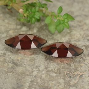 Pyrope Garnet Gemstones in 10.1 x 5.2 mm Size for Sale, Pyrope Garnet Stones in Dark Red Color