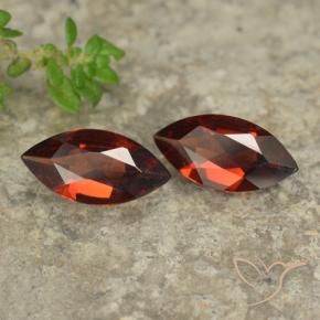 1.71 ctw Red Pyrope Garnet Stones, Natural Pyrope Garnet in Marquise Facet Shape for Sale