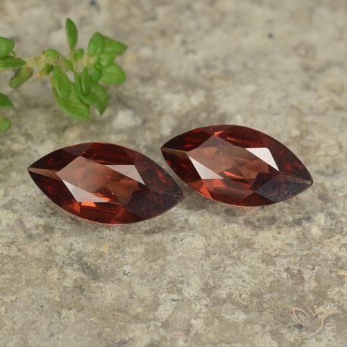 1.83 ctw Red Pyrope Garnet Stones, Natural Pyrope Garnet in Marquise Facet Shape for Sale