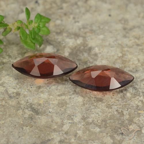 Pyrope Garnet Gemstones in 9.9 x 5 mm Size for Sale, Pyrope Garnet Stones in Sangria Red Color