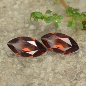 2.04 ctw Red Pyrope Garnet Stones, Natural Pyrope Garnet in Marquise Facet Shape for Sale