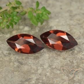 1.88 ctw Red Pyrope Garnet Stones, Natural Pyrope Garnet in Marquise Facet Shape for Sale