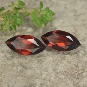 2.44 ctw Red Pyrope Garnet Stones, Natural Pyrope Garnet in Marquise Facet Shape for Sale