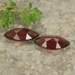 Pyrope Garnet Gemstones in 10 x 5.1 mm Size for Sale, Pyrope Garnet Stones in Dark Red Color