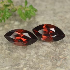 2.80 ctw Red Pyrope Garnet Stones, Natural Pyrope Garnet in Marquise Facet Shape for Sale