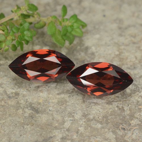2.41ctw Natural Bright Red Pyrope Garnet, Marquise, VVS-VS