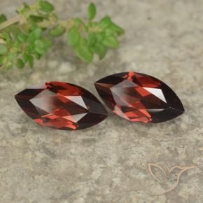 2.41 ctw Red Pyrope Garnet Stones, Natural Pyrope Garnet in Marquise Facet Shape for Sale