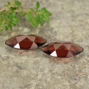 Pyrope Garnet Gemstones in 10.1 x 5.1 mm Size for Sale, Pyrope Garnet Stones in Bright Red Color