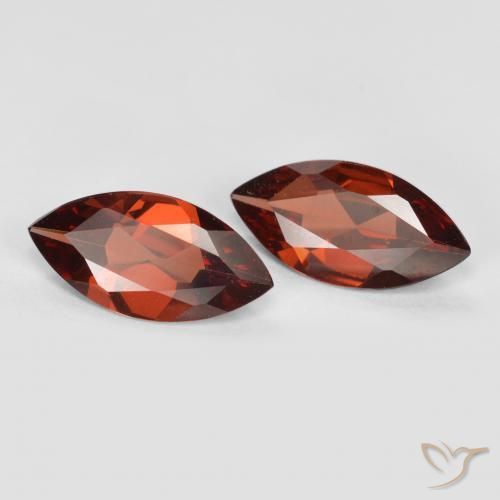 1.77 ctw Red Pyrope Garnet Stones, Natural Pyrope Garnet in Marquise Facet Shape for Sale