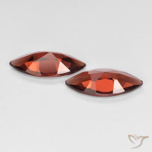 Pyrope Garnet Gemstones in 10 x 4.9 mm Size for Sale, Pyrope Garnet Stones in Deep Red Color