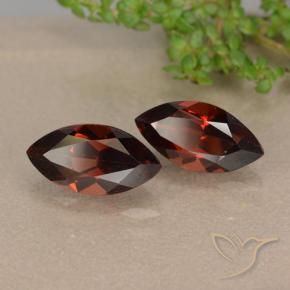 2.71 ctw Red Pyrope Garnet Stones, Natural Pyrope Garnet in Marquise Facet Shape for Sale