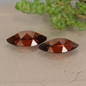Pyrope Garnet Gemstones in 10.1 x 5.2 mm Size for Sale, Pyrope Garnet Stones in Merlot Red Color