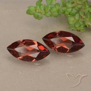 2.02 ctw Red Pyrope Garnet Stones, Natural Pyrope Garnet in Marquise Facet Shape for Sale