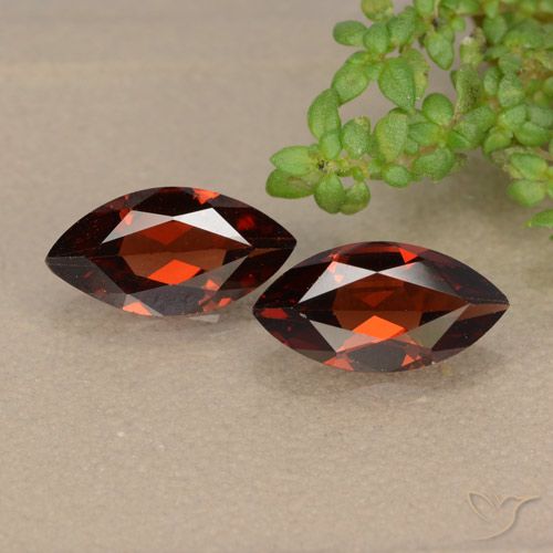 2.16ctw Natural Medium Red Pyrope Garnet, Marquise, VVS-VS