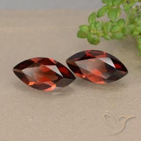 2.16 ctw Red Pyrope Garnet Stones, Natural Pyrope Garnet in Marquise Facet Shape for Sale