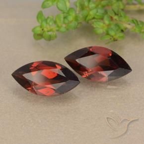 2.36 ctw Red Pyrope Garnet Stones, Natural Pyrope Garnet in Marquise Facet Shape for Sale
