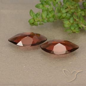 Pyrope Garnet Gemstones in 9.9 x 5.2 mm Size for Sale, Pyrope Garnet Stones in Sangria Red Color