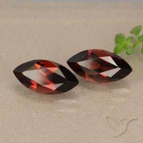 2.55 ctw Red Pyrope Garnet Stones, Natural Pyrope Garnet in Marquise Facet Shape for Sale