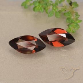 2.39 ctw Red Pyrope Garnet Stones, Natural Pyrope Garnet in Marquise Facet Shape for Sale