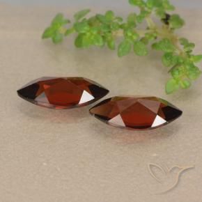 Pyrope Garnet Gemstones in 10.1 x 5 mm Size for Sale, Pyrope Garnet Stones in Deep Red Color