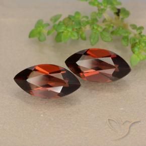 2.71 ctw Red Pyrope Garnet Stones, Natural Pyrope Garnet in Marquise Facet Shape for Sale