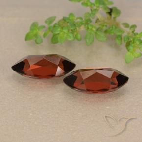 Pyrope Garnet Gemstones in 10 x 5.1 mm Size for Sale, Pyrope Garnet Stones in Deep Red Color