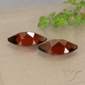 Pyrope Garnet Gemstones in 10.1 x 5.1 mm Size for Sale, Pyrope Garnet Stones in Deep Red Color