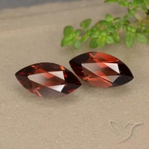 2.35 ctw Red Pyrope Garnet Stones, Natural Pyrope Garnet in Marquise Facet Shape for Sale