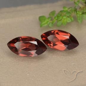 2.58 ctw Red Pyrope Garnet Stones, Natural Pyrope Garnet in Marquise Facet Shape for Sale