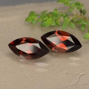 2.78 ctw Red Pyrope Garnet Stones, Natural Pyrope Garnet in Marquise Facet Shape for Sale
