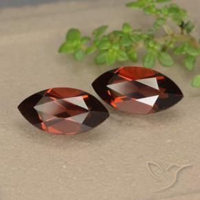 2.82 ctw Red Pyrope Garnet Stones, Natural Pyrope Garnet in Marquise Facet Shape for Sale