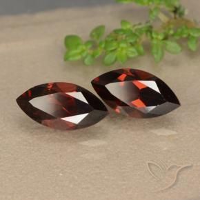 2.97 ctw Red Pyrope Garnet Stones, Natural Pyrope Garnet in Marquise Facet Shape for Sale