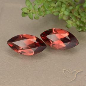 2.53 ctw Red Pyrope Garnet Stones, Natural Pyrope Garnet in Marquise Facet Shape for Sale