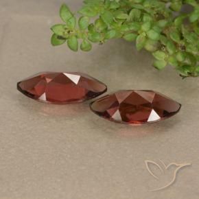 Pyrope Garnet Gemstones in 10.1 x 5.2 mm Size for Sale, Pyrope Garnet Stones in Medium Red Color