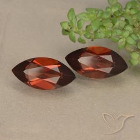 2.60 ctw Red Pyrope Garnet Stones, Natural Pyrope Garnet in Marquise Facet Shape for Sale