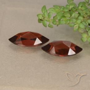 Pyrope Garnet Gemstones in 10 x 5.1 mm Size for Sale, Pyrope Garnet Stones in Medium Red Color