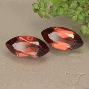 2.43 ctw Red Pyrope Garnet Stones, Natural Pyrope Garnet in Marquise Facet Shape for Sale