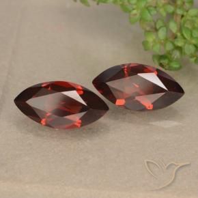 2.67 ctw Red Pyrope Garnet Stones, Natural Pyrope Garnet in Marquise Facet Shape for Sale