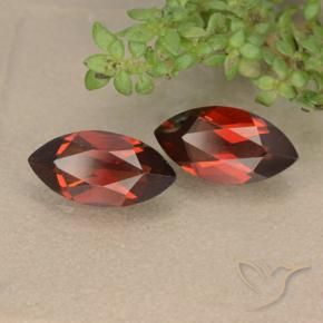 2.54 ctw Red Pyrope Garnet Stones, Natural Pyrope Garnet in Marquise Facet Shape for Sale